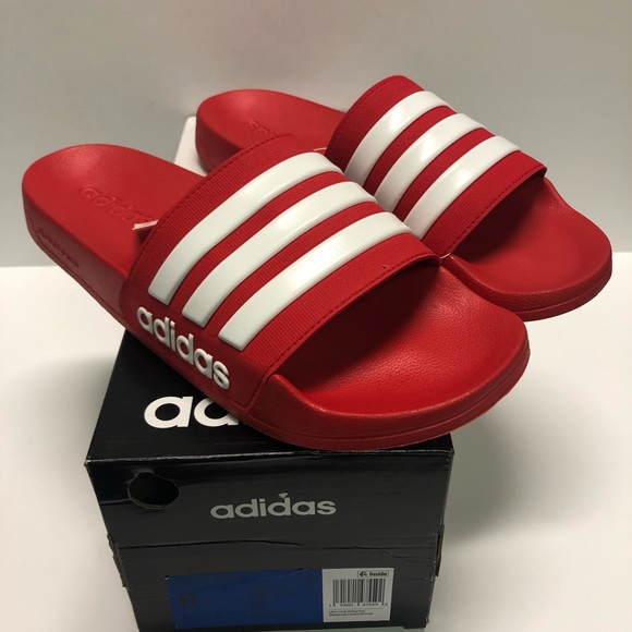 adidas originals adilette slides red